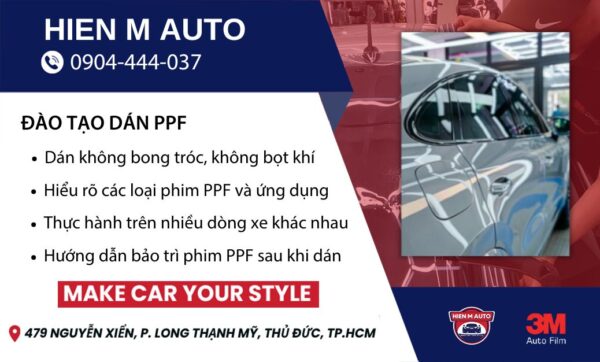 Khóa đào tạo dán phim PPF xe ô tô