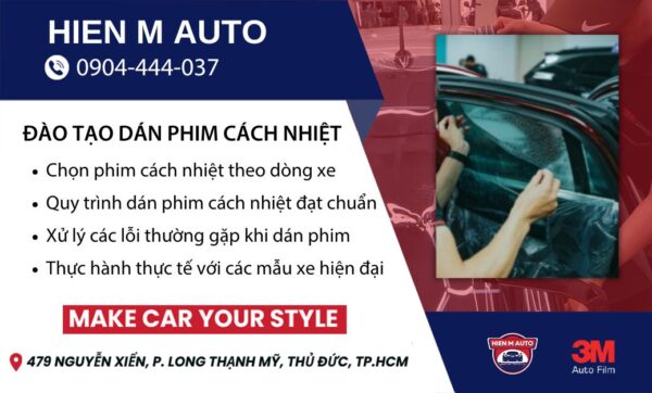 Khóa Đào Tạo Dán Phim Cách Nhiệt Ô Tô